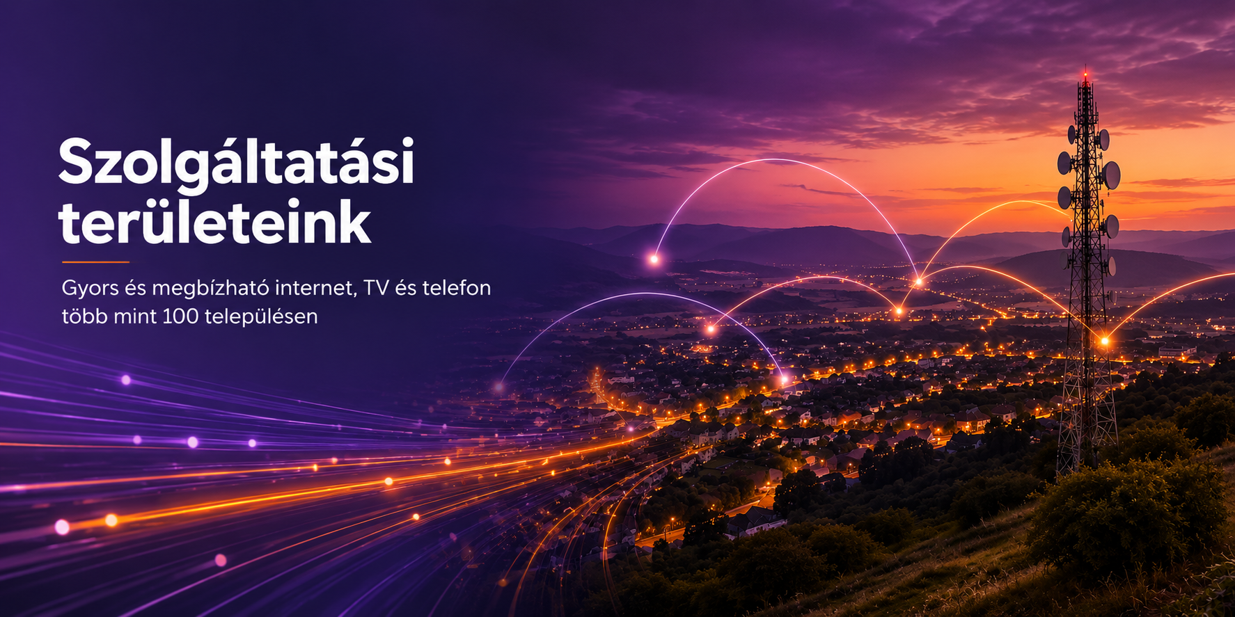 Vidanet szolgáltatási területek siófoki, kaposvári, győri régió